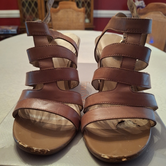Brown Strappy Sandals - Picture 1 of 4